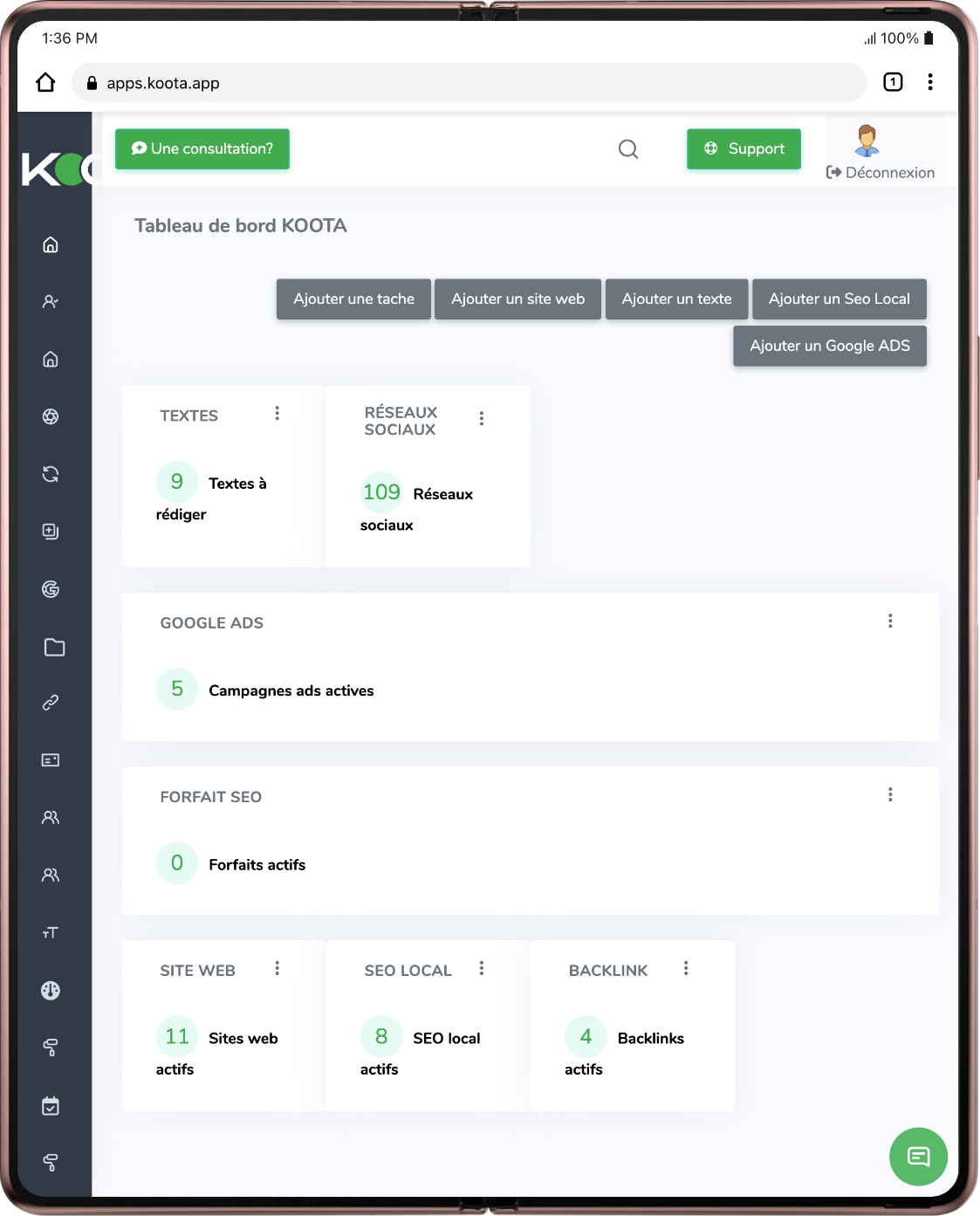 Lien entre SEO et conversions avec Koota