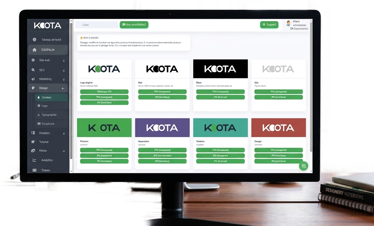 Centralisation et organisation des logos dans Koota